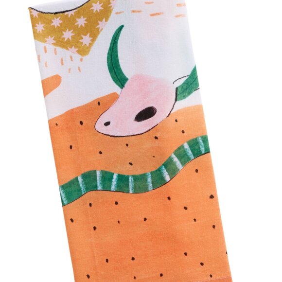 World Market Exclusive Pink and Tan Cowboy Cat Kitchen Towel SKU: 641559 NEW - Picture 8 of 8
